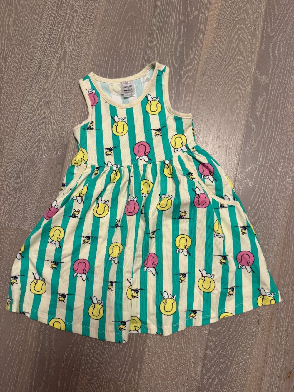 NWOT Hanna Anderssen Peanuts Racerback Skater Dress with Pockets 4 100